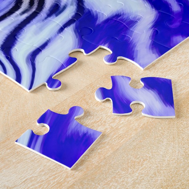 Purple Iris Flower Jigsaw Puzzle (Side)