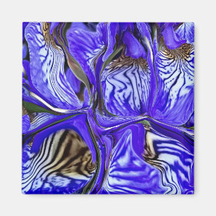 Purple Iris Flower Magnet