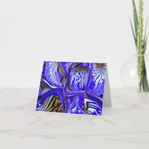 Purple Iris Flower Note Card