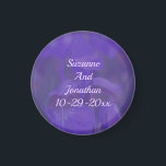 Purple Iris Flower Personalised Wedding  Magnet<br><div class="desc">Soft and pretty purple wild blue flag iris flower save the date wedding announcement or favour refrigerator magnet. Fill in your information in the template. Make more changes to text and font size, style, and colour by clicking on Customise. This image is available on many products in my gallery. Please...</div>