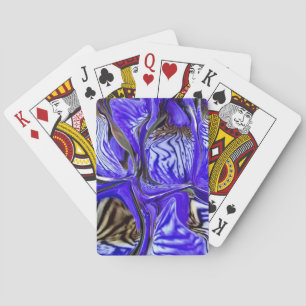 Purple Iris Flower Playing Cards