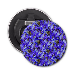 Purple Iris Flower / Slanted / Tiled / Bottle Opener