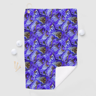 Purple Iris Flower / Slanted / Tiled / Golf Towel