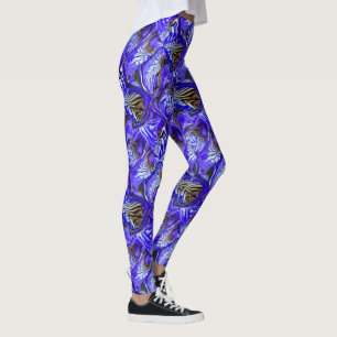 Purple Iris Flower / Slanted / Tiled / Leggings
