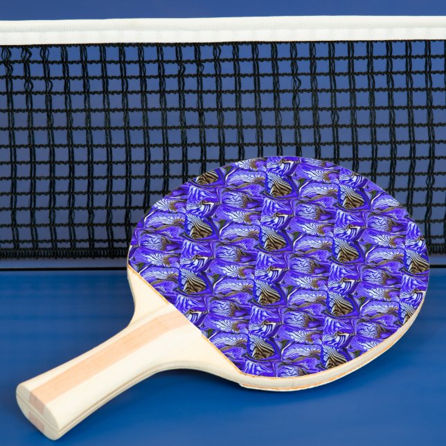 Purple Iris Flower / Slanted / Tiled / Ping Pong Paddle (Insitu)