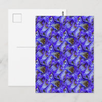 Purple Iris Flower / Slanted / Tiled /