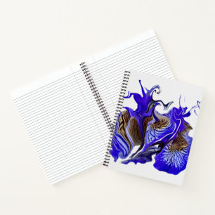 Purple Iris Flower Swirls Journal
