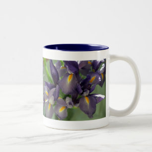 Purple Iris Flowers Photo Art Coffee Mugs