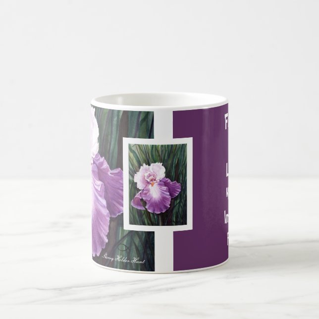Purple Iris Friendship Mug (Center)