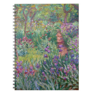 Purple Iris Garden Impressionist Notebook