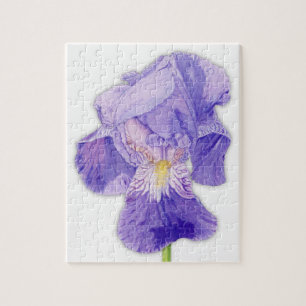 Purple Iris Jigsaw Puzzle