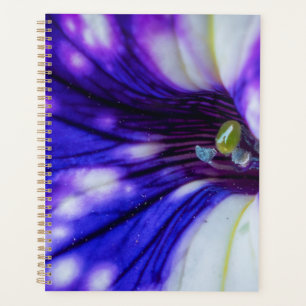Purple Iris Macro – Vibrant Floral Close-Up Art Planner
