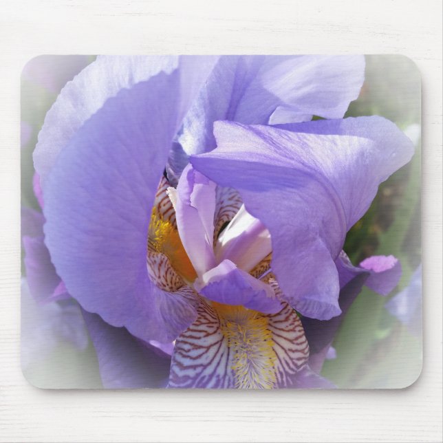 purple iris mouse pad (Front)