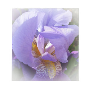purple iris notepad