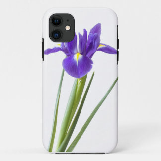 Purple iris on iphone case