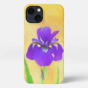 Purple Iris Painting - Original Flower Art iPhone 13 Case