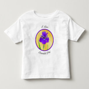 Purple Iris Painting - Original Flower Art Toddler T-Shirt