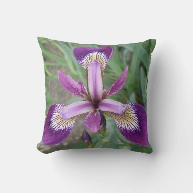 Purple Iris Pillow (Front)