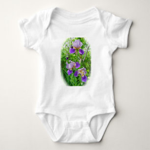 Purple Iris Trio Baby Onsie Bodysuit
