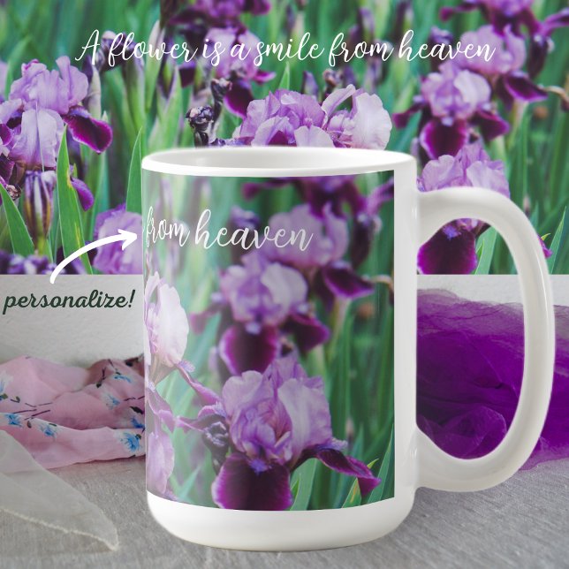 Purple irises coffee mug (Creator Uploaded)