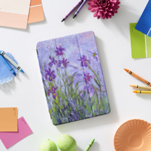 Purple Irises Floral Claude Monet iPad Pro Cover