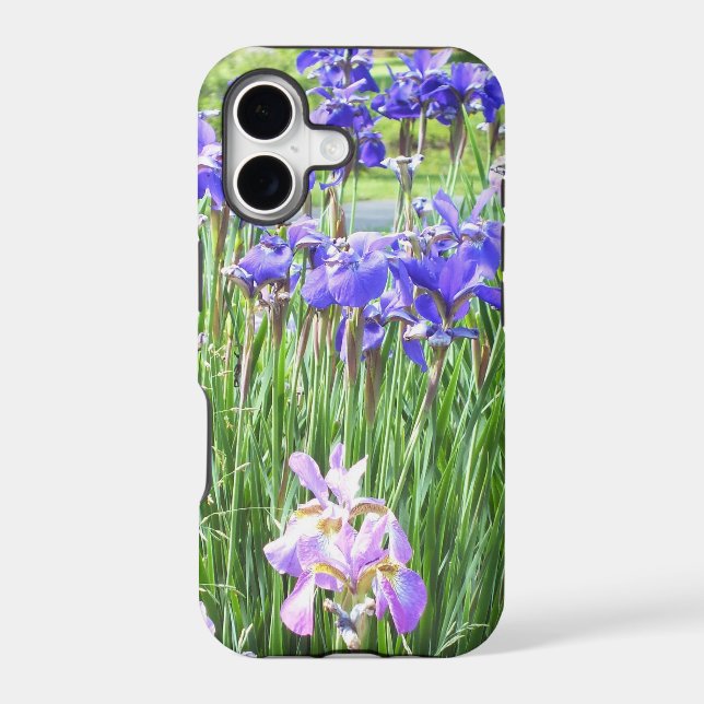 Purple Irises iPhone 5 case (Back)