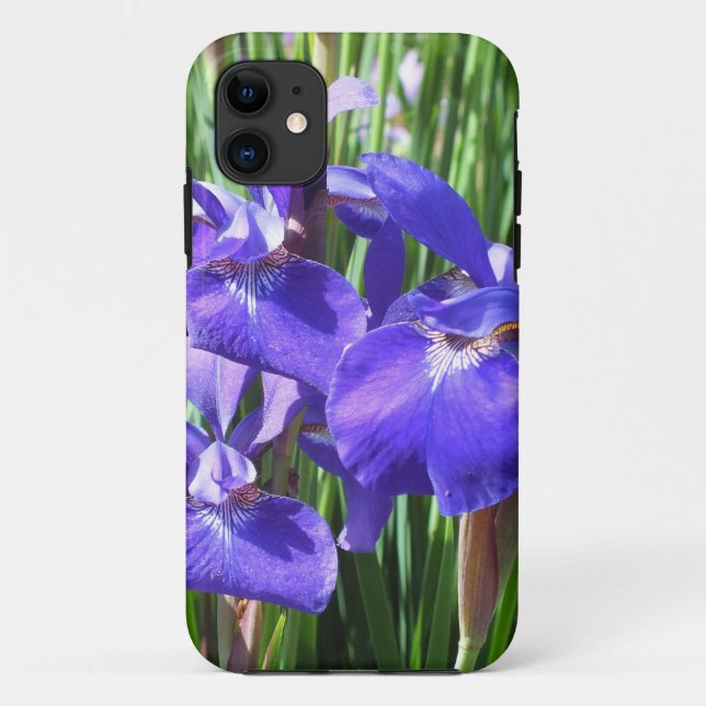 Purple Irises iPhone 5 case (Back)