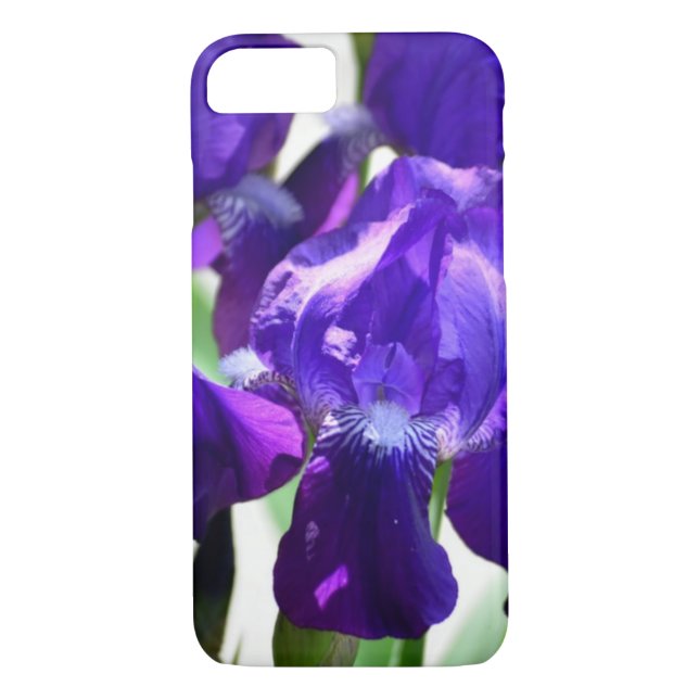 Purple Irises Iris Flower Case-Mate iPhone Case (Back)