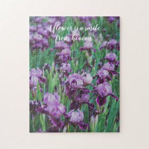 Purple irises jigsaw puzzle