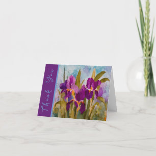 Purple irises. Thank You notes