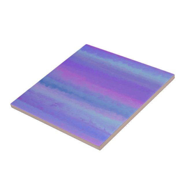 Purple Is My Favourite Colour Ceramic Tile (Side)
