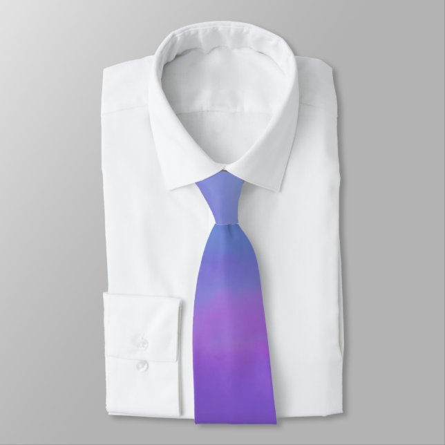 Purple Is My Favourite Colour Neck Tie (Tied)