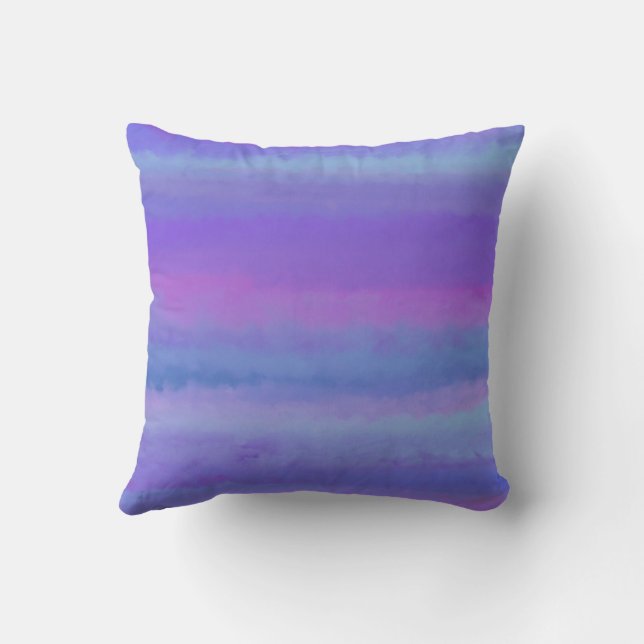 Purple Is My Favourite Colour Throw Pillow (Back)