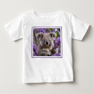 Purple Jacaranda Koala Bear, Baby T-Shirt