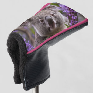 Purple Jacaranda Koala Bear,Golf Putter Cover