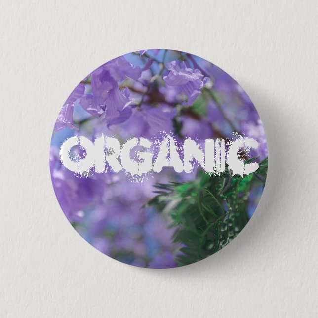Purple Jacaranda Tree Flowers 6 Cm Round Badge (Front)