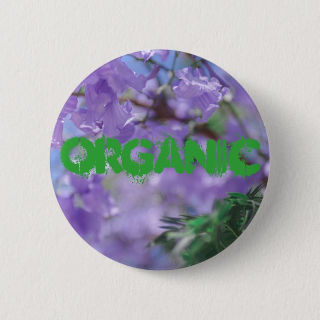 Purple Jacaranda Tree Flowers 6 Cm Round Badge (Front)