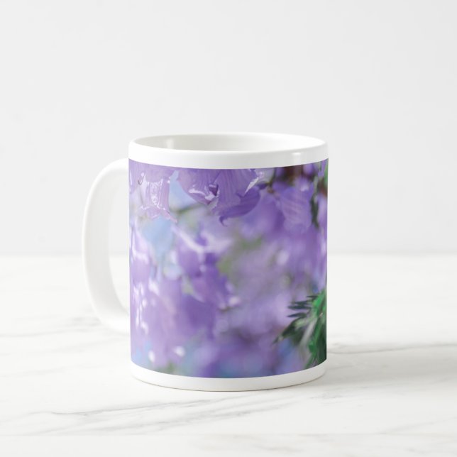 Purple Jacaranda Tree Flowers Coffee Mug (Front Left)