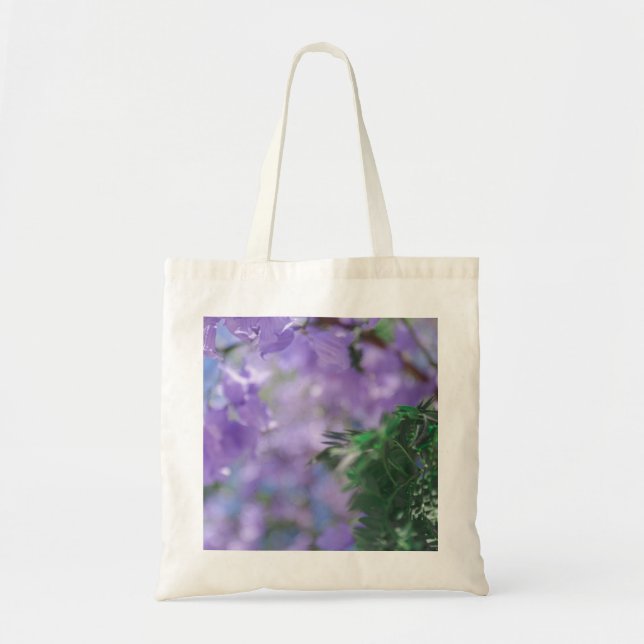 Purple Jacaranda Tree Flowers Tote Bag (Front)