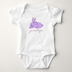 Purple Jackalope Baby Bodysuit
