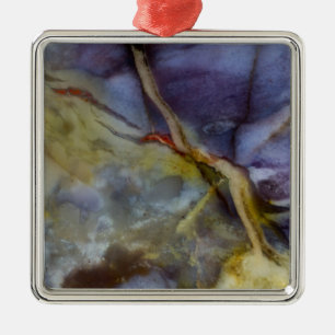 Purple Jasper Metal Ornament