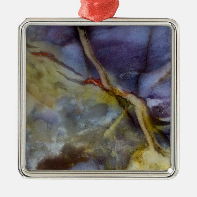 Purple Jasper Metal Ornament (Front)