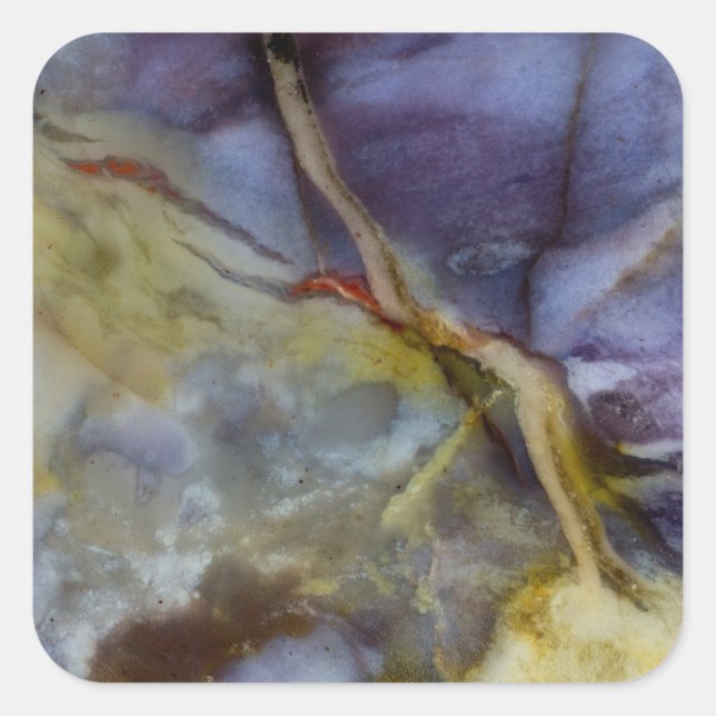 Purple Jasper Square Sticker (Front)