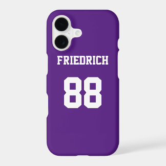 Purple Jersey with Name and Number