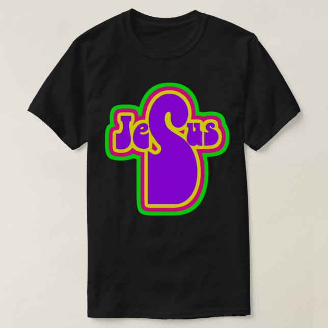 Purple Jesus Cross T-Shirt (Design Front)