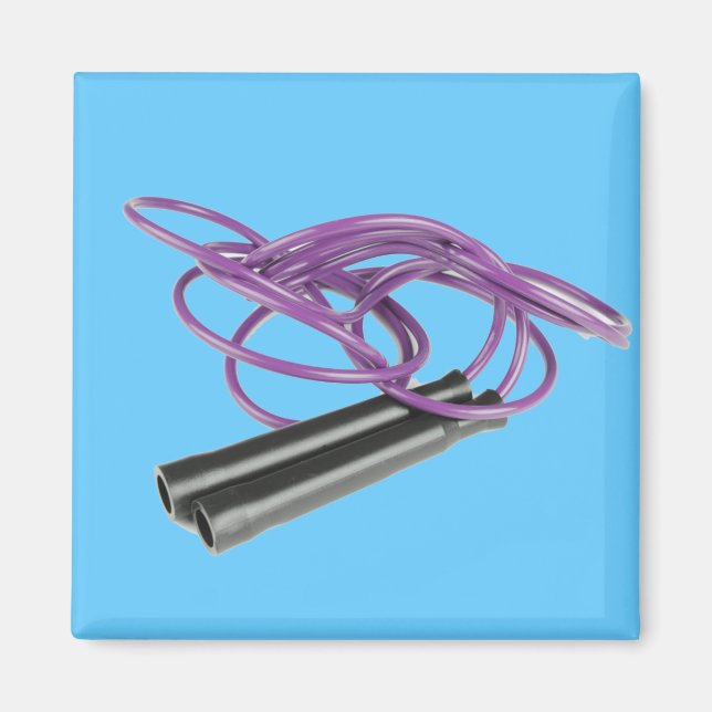 Purple Jump Rope Magnet (Front)
