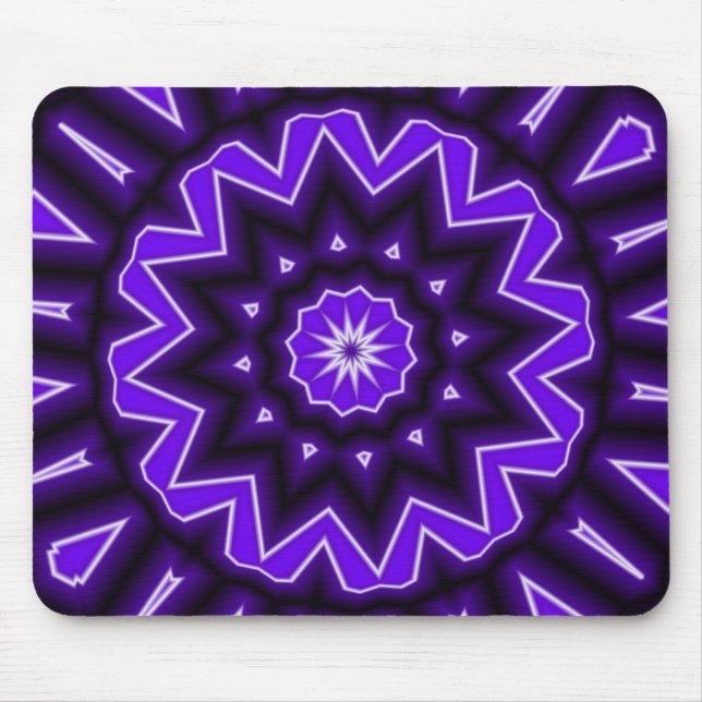 Purple Kaledoscope Mouse Pad (Front)