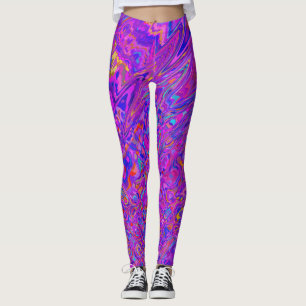 Purple Kaleidoscope Abstract Leggings