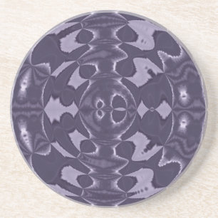 Purple Kaleidoscope Abstract Pattern Art Coaster