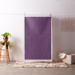 Purple kaleidoscope abstract pattern Fabric